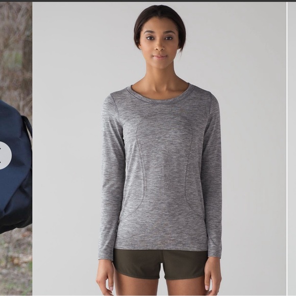 lululemon athletica Tops - Lululemon swiftly tech relaxed breath gray sz 2